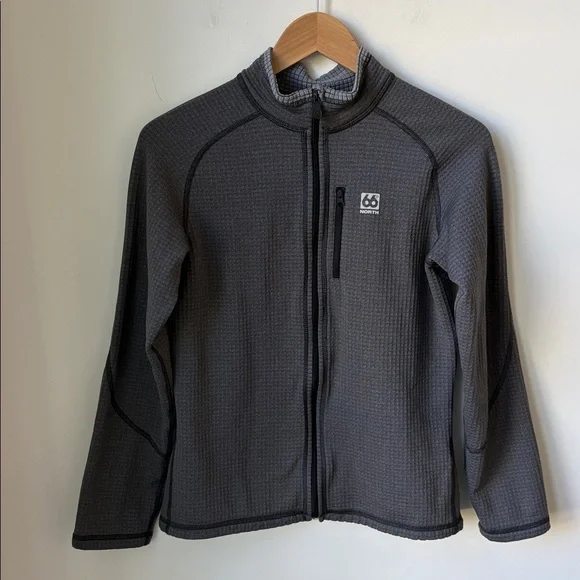 66 North Iceland Grettir Zipped Front Womens Jacket in Grey Quick Dry Size L - Picture 1 of 12